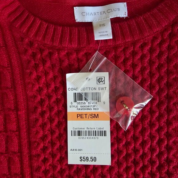 NEW, Charter Club Sweater - Picture 3 of 5